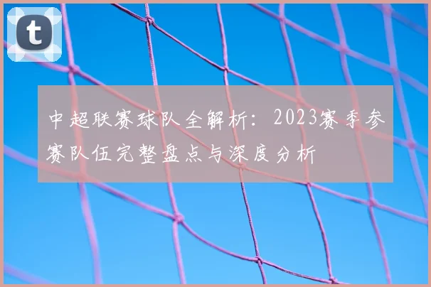 中超联赛球队全解析:2023赛季参赛队伍完整盘点与深度分析